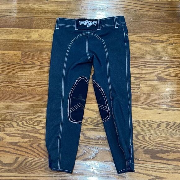 Romfh Denim Breeches in Blue | 12 - Picture 2 of 4